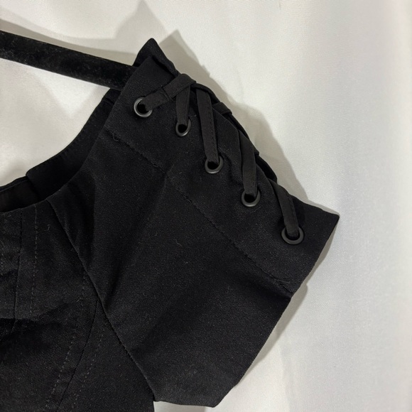 Guess Black Off-Shoulder Corset Mini Dress - Picture 5 of 7